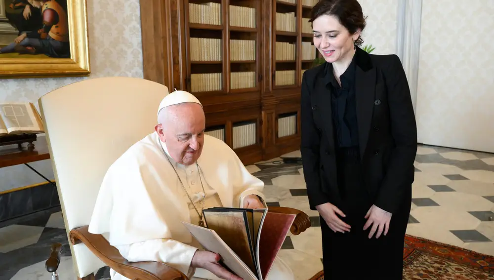 Pope Francis meets Madrid's Regional President Isabel Diaz Ayuso