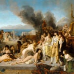 «Escena de la Batalla de Corinto» (146 a. C), pintada por Tony Robert-Fleury en 1870