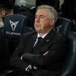 Carlo Ancelotti, en el banquillo del Real Madrid