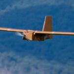 Imagen de un dron de cartón de la empresa australiana Sypaq que se están usando en Ucrania