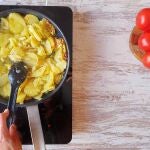 Tortilla de patatas paso 4
