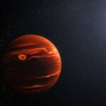Ilustración del planeta VHS 1256 b