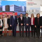 El presidente, Ximo Puig, y el conseller de Sanidad, Miguel Mínguez, hoy durante la presentación del proyecto