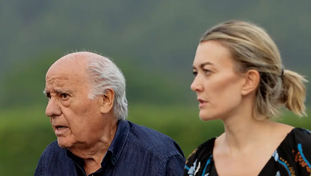 Amancio Ortega y su hija Marta