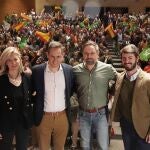 Abacsal junto a García-Gallardo, Irene Carvajal y Mario de Fuentes