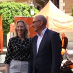 Ciudadanos ha presentado esta mañana en la Plaza de los Apóstoles de Murcia a su candidato a la alcaldía de la ciudad, Pedro García Rex