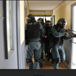 Agentes de la Guardia Civil durante los entrenamientos