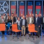 Alguno de los invitados al especial 5o aniversario de "Estudio Estadio"