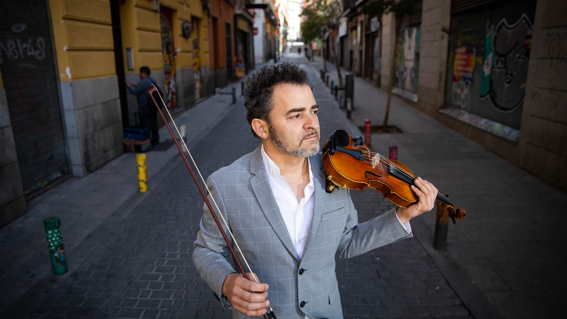 Raúl Márquez, en el barrio de Lavapiés