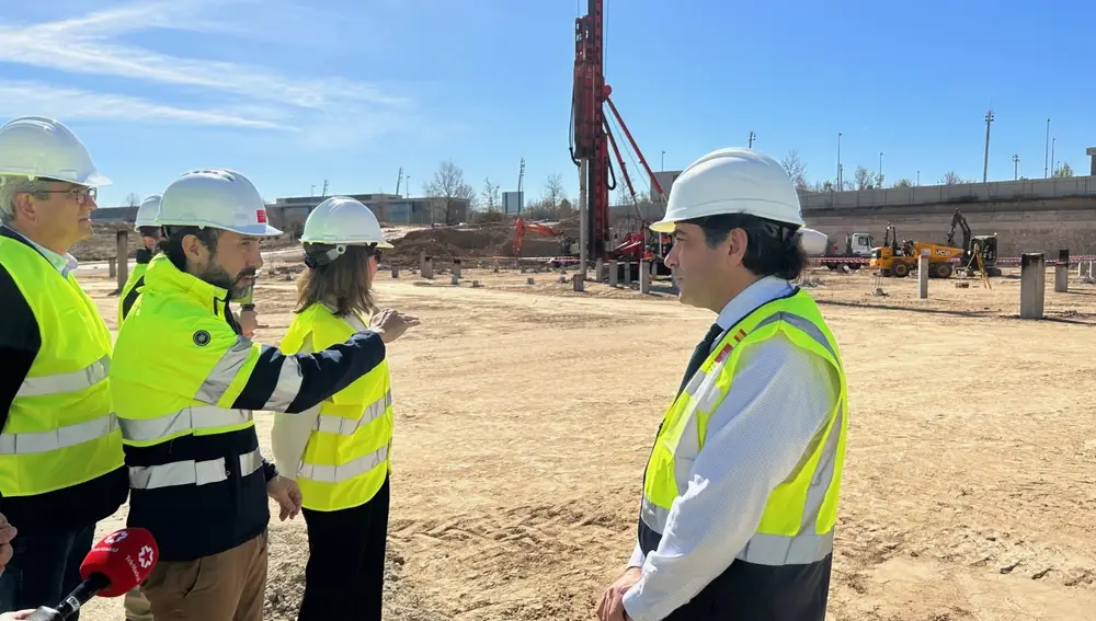 Obras del intercambiador de Valdebebas