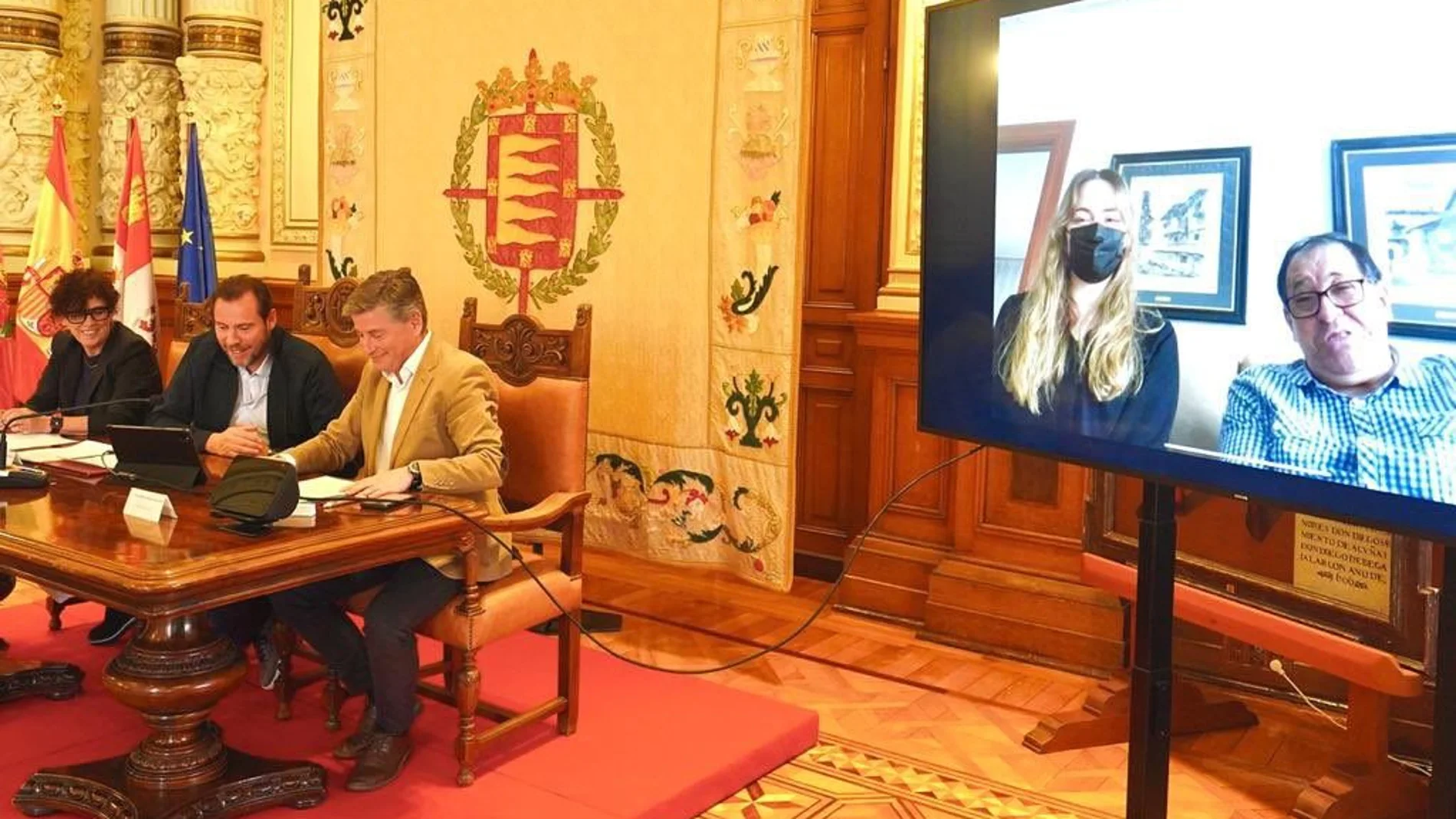 Óscar Puente, Rafaela Romero y José Manuel Millán, presentan el proyecto