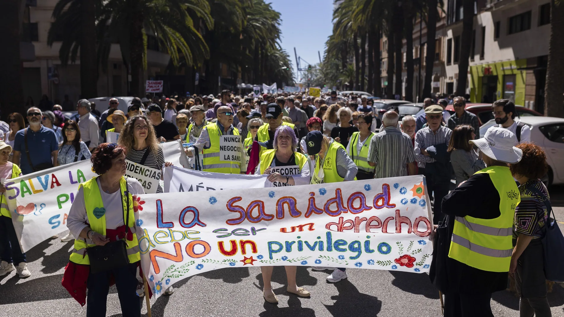 Manifestación en defensa de la sanidad pública