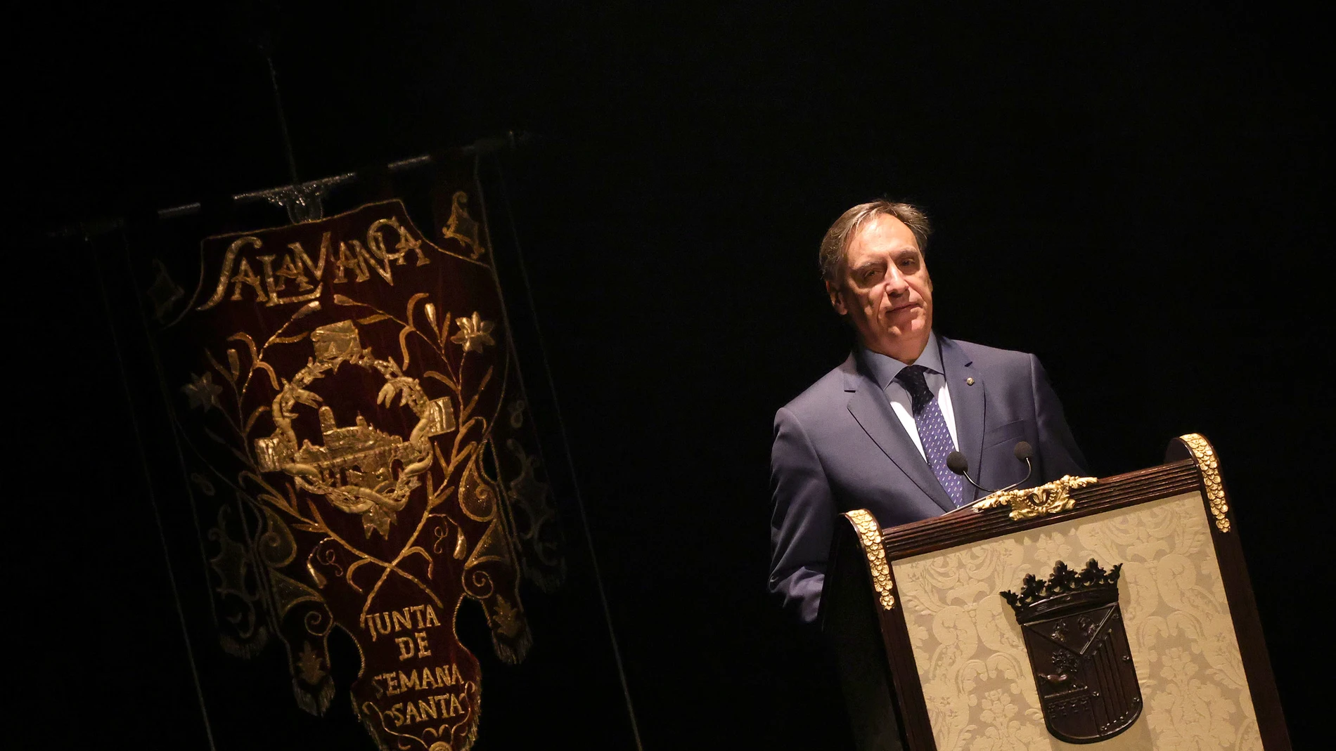 Carlos García Carbayo durante el pregón
