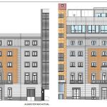 A la izquierda, el alzado actual del edificio; a la derecha, el proyectado en la reforma