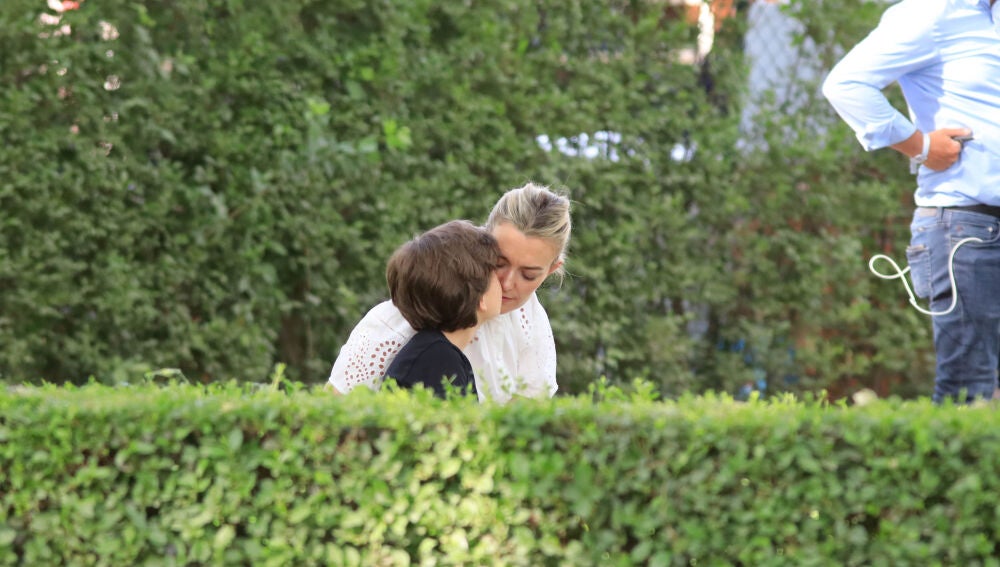 Marta Ortega and son Amancio Alvarez Ortega during CSI5 Global Champions Tour in Madrid, 14 may 2022