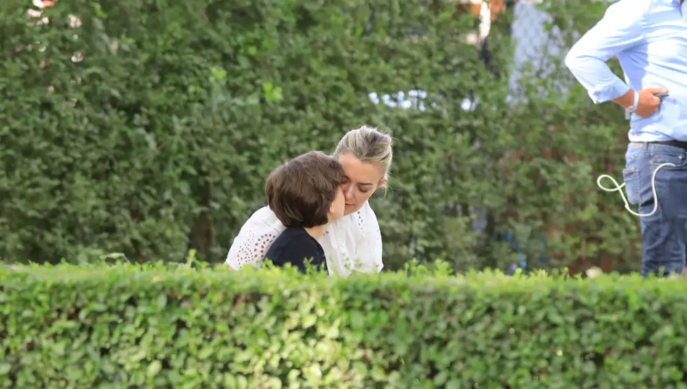 Marta Ortega and son Amancio Alvarez Ortega during CSI5 Global Champions Tour in Madrid, 14 may 2022