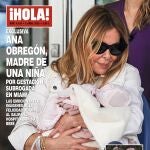 MADRID, 29/03/2023.- Portada de la Revista Hola en la que aparece la actriz y empresaria Ana Obregón, de 68 años, que ha sido madre por gestación subrogada de una niña que nació el 20 de marzo en el centro sanitario Memorial Regional Hospital de Miami, Estados Unidos. "Las emocionantes imágenes de la felicidad de Ana al salir con su bebé en brazos del hospital de Miami", así publica este miércoles la revista "Hola" la nueva maternidad de Ana Obregón. 