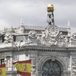 Fachada del Banco de España .