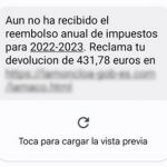 SMS fraudulento