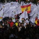 Manifestación provida en Madrid en contra del aborto y la eutanasia. A 18 de noviembre de 2021 