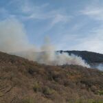 Fuego originado en Cantagallo (Salamanca)
