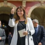 Laura Borràs ofrece declaraciones tras ser condenada a cuatro años y medio de prisión por el TSJC