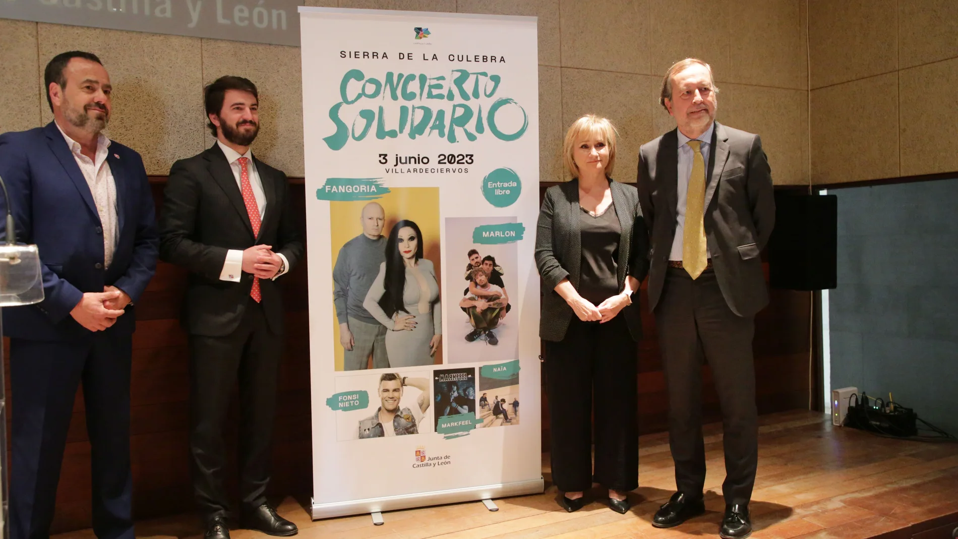 El vicepresidente de la Junta, Juan García-Gallardo, presenta el concierto solidario ‘Sierra de la Culebra’.