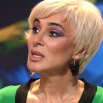 Ana María Aldón en el plató de 'Supervivientes'