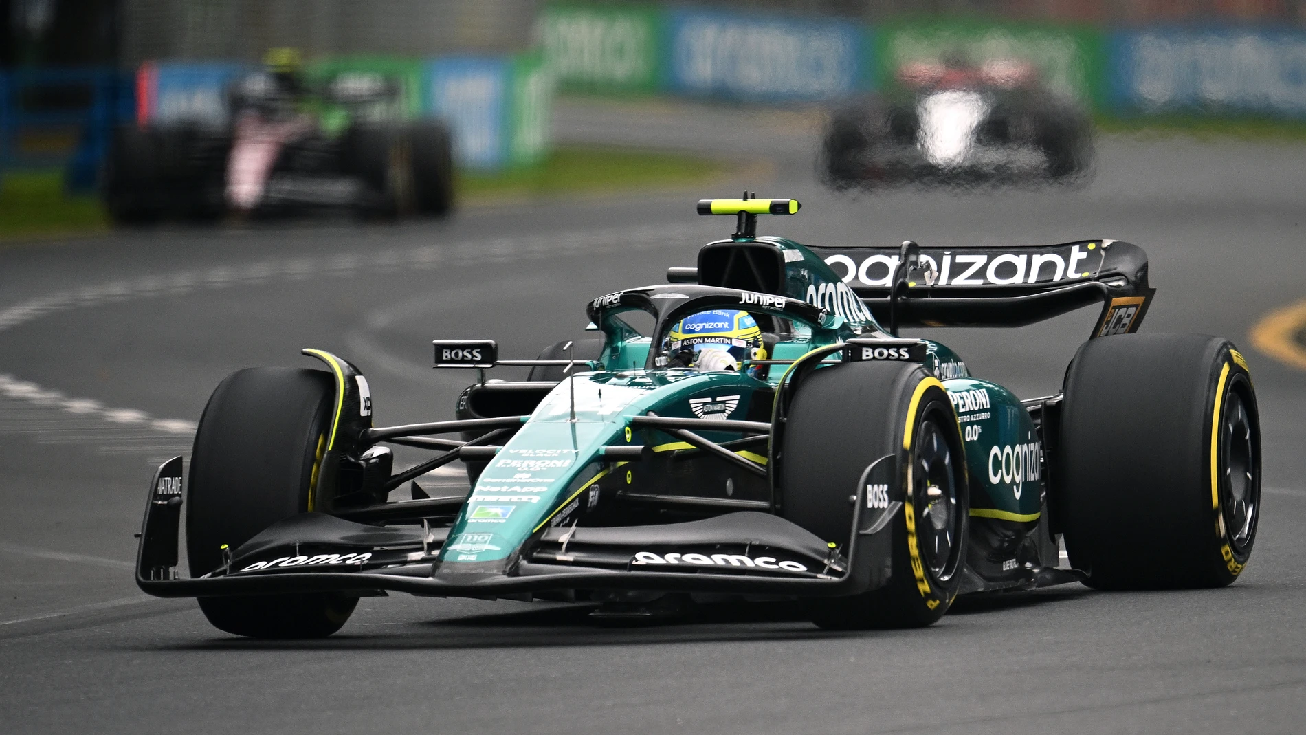 Fernando Alonso rueda en Albert Park