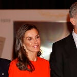 La Reina Letizia con conjunto de Zara.