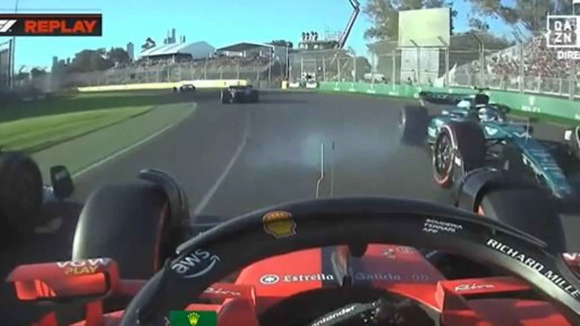 Sainz y Alonso fueron protagonistas en Australia