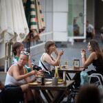 Terraza de bar en Barcelona 