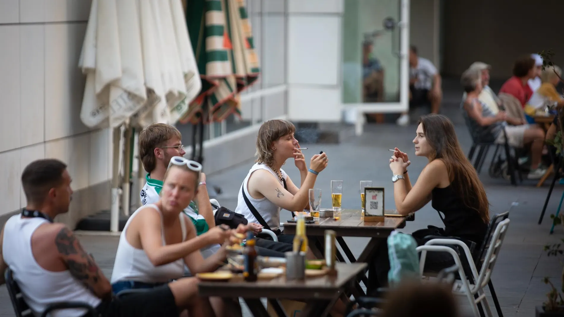 Terraza de bar en Barcelona