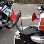 Crespón negro en las motos de la Ertzaintza por el guardia civil muerto