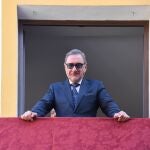 Carlos Herrera during the procession of Palm Sunday in Seville, April 2, 2023