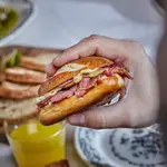 Pretzel de ternera ahumada de Leña.