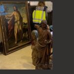 Algunas de las obras recuperadas por la Policía Nacional
