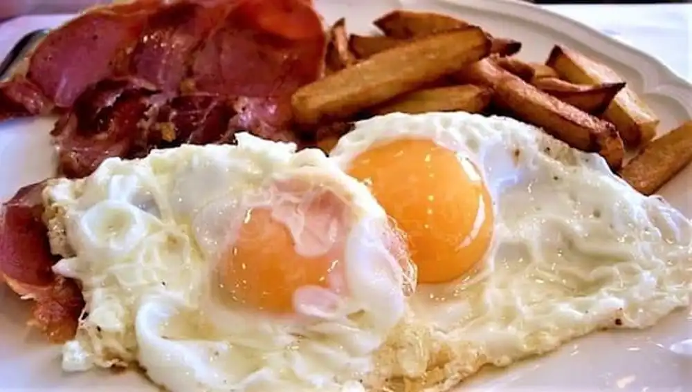 Dos y pingada, plato muy típico en la provincia de Zamora