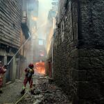 El incendio de La Alberca (Salamanca) afecta a siete viviendas