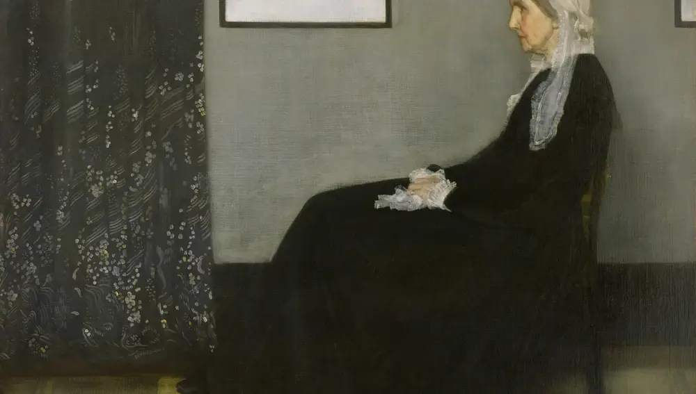 "Retrato de la madre del artista", pintura de Whistler