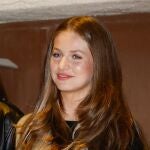 Princess of Asturias Leonor de Borbon during Holy Week in Chinchon (Madrid) on Saturday 8 April 2023. Aparece con brackets
