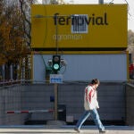 Caseta de obra de la constructora Ferrovial
