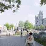 Recreación del "Eje Cero", desde la glorieta de Carlos V hasta Cibeles