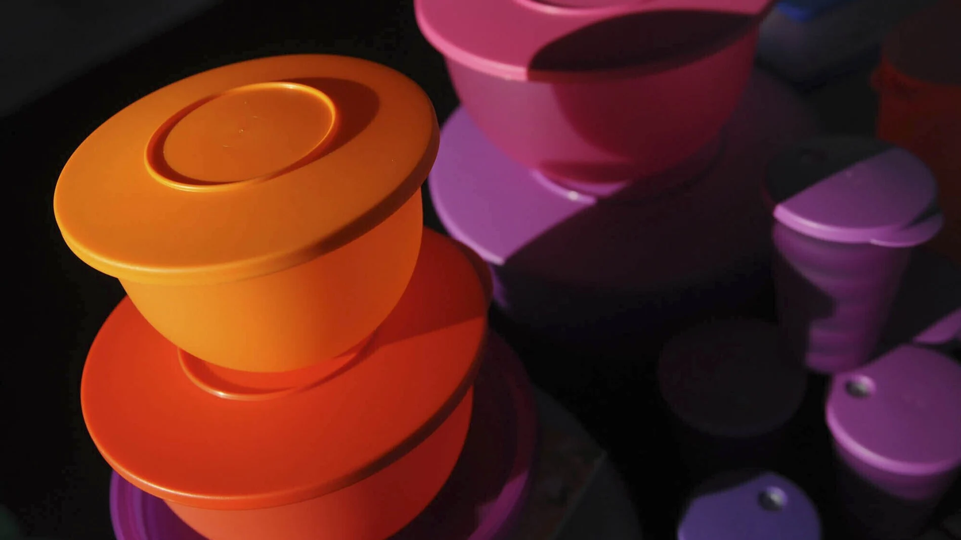 Colorful Tupperware products in Bellflower, Calif. Tupperware Brands, which experienced a resurgence during the pandemic, is now pursuing investors to keep it afloat and is in danger of being delisted by the New York Stock Exchange. Shares of Tupperware Brands Corp. tumbled nearly 50% on Monday, April 10, 2023 after the company said late last week that it had engaged financial advisors to help it secure financing and “remediate its doubts regarding its ability to continue as a going concern.”