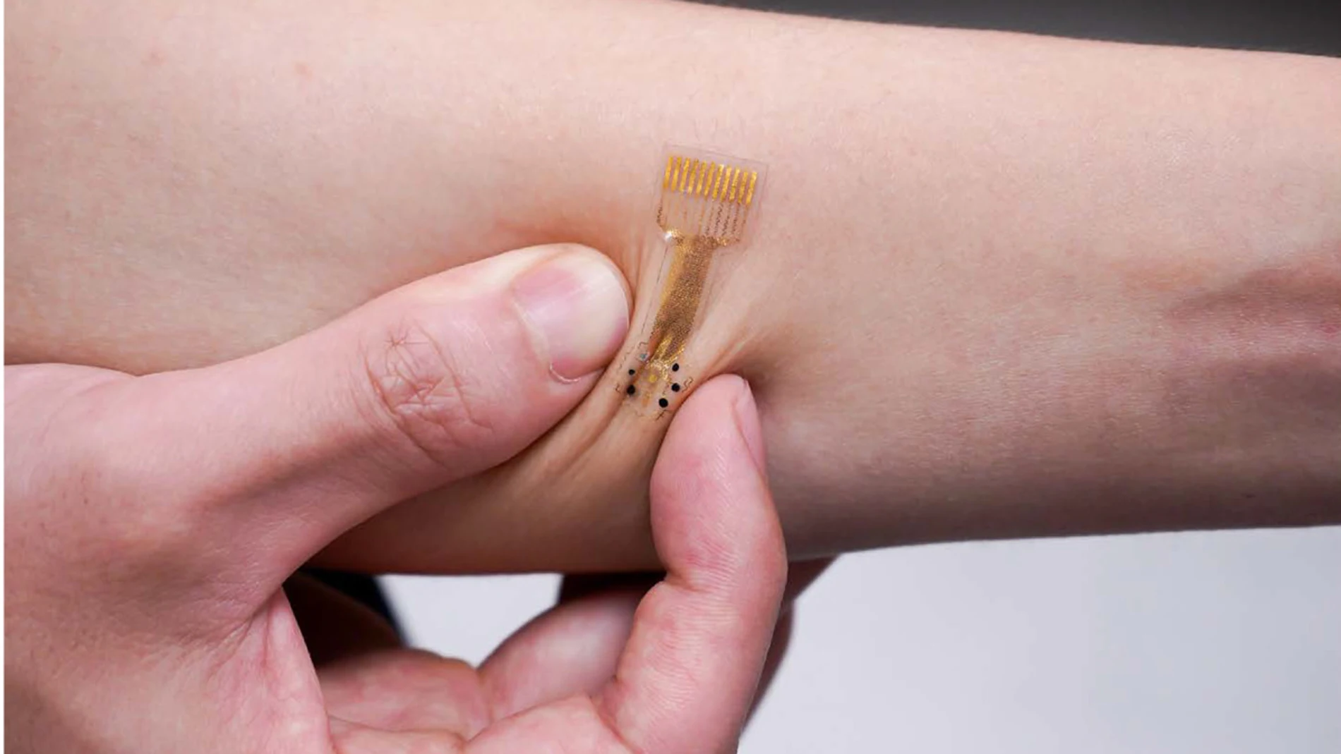 Parche portatil biocompatible