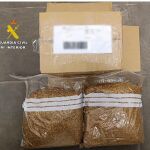 Parte del tabaco recuperado por la Guardia Civil