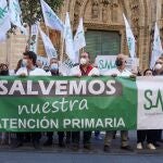 Protesta del SMA ante las puertas de San Telmo