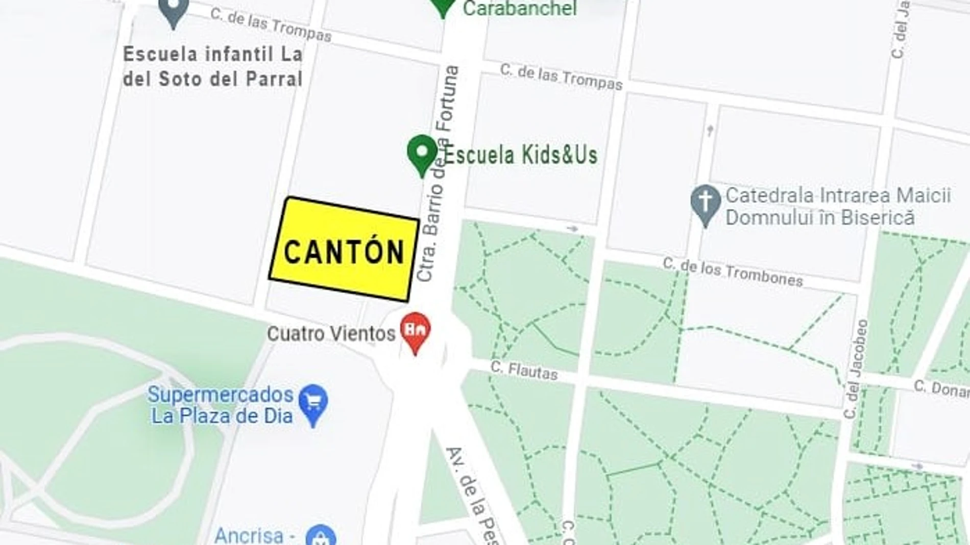 Mapa de un futuro cantón de limpieza, realizado por los vecinos de Cuatro Vientos