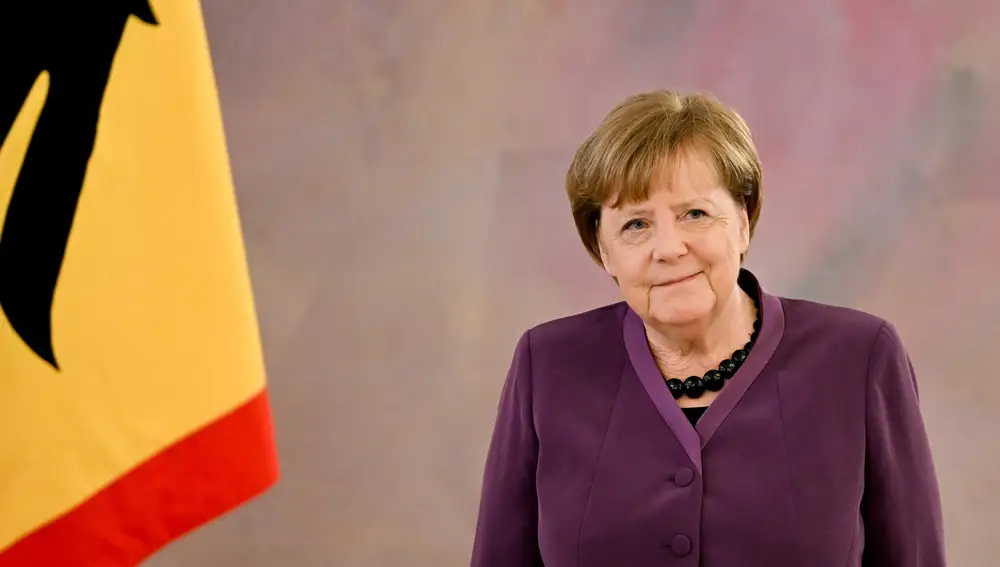 Former Chancellor Angela Merkel receives Order of Merit