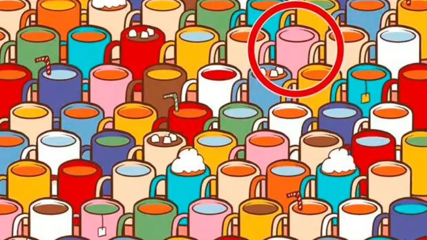 Aquí estaba las única taza vacía de la imagen